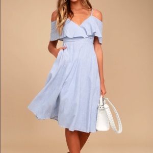 Lulus midi off shoulder dress